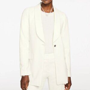 NWT Ivory Talbots Single Breasted One Button Tailored Stretch Blazer sz 16